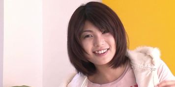 Cute Japanese girl shows of her special talents