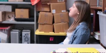 Shoplifters tits spunked