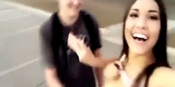 Snapchat girls letting strangers to feel her boobs