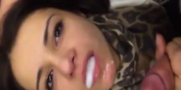 Elevator amateur blowjob