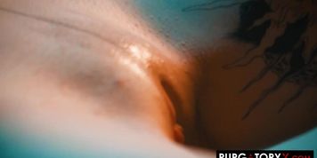 Purgatoryx Petite Brunette Eden Ivy Has All Of Her Fuck Holes Used By Two Tattooed Men