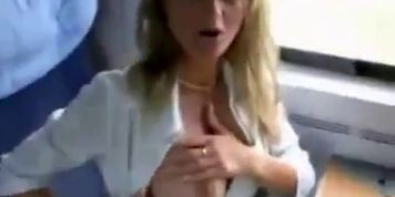 Nice amateur couple have sex on a train (A. Train)