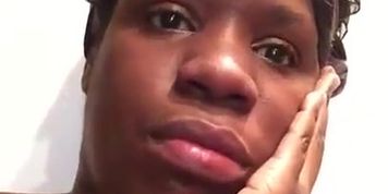 HE BUST A VILLAGE ON HER FOREHEAD