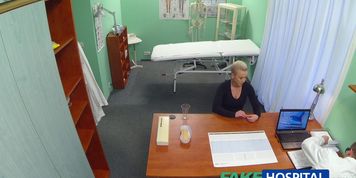 FAKE HOSPITAL - Blonde patient wants hard sex from her doctor