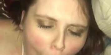 Teaching the baby sitter how to deepthroat my fat dick 