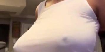 Masked Shaking Her Huge Breast