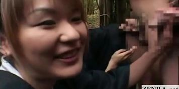 Subtitled CFNM perky Japanese outdoor bathing handjobs (Hyapatia Lee)