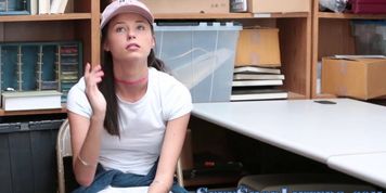 Real teen shoplifter ram