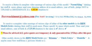 70th BBW xXxL Web Models (Promo)