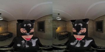 Teen Girl In Latex Catsuit Kylie Rocket As Catwoman Seducing And Fucking Batman