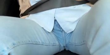 Hot blonde milf touches her pussy in the car, cameltoy OnlyFans (Nubiles)