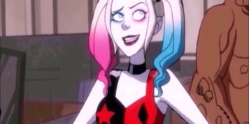 Harley Quinn SUPERMAN BALLBUSTING - bat swing in the balls - sexy Harley hits testicles DC batman