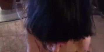 Tattooed mature chick fucked and creampied