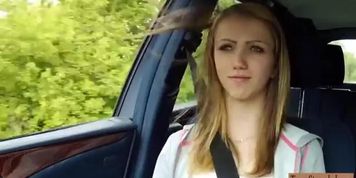 Stranded teen slut fucked rough in public