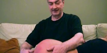 spanked on jeans then well wanked