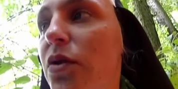 GERMANSTREETS - Naughty nun fucks on street