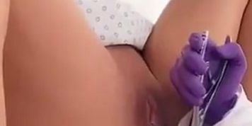MILF squirts at Urgent Care