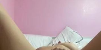 Horny Big Boobs Masturbates
