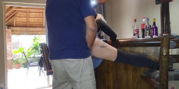 Real sex hot blonde gets upskirt creampie