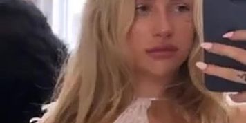 Lottie Moss - white lingerie