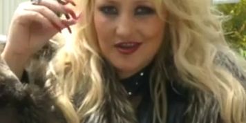 Classy whore in fur teases & smokes More 120's / Smoking fetish - no nudity
