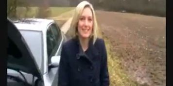 German Babe - The Car Breakdown