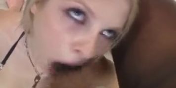 2 Huge Black Cocks Loading Young Blonde Slut Wiska in every Hole - video 1