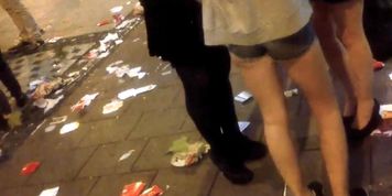 Candid teen shorts