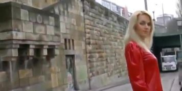 Justyna in pvc dress and mini skirt