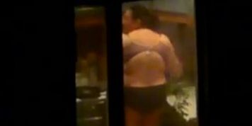 Super russian BBW mature voyeur