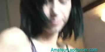AMATEUR LAPDANCER - Amateur czech girl Dana - lapdance, fingering and blow job