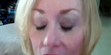Dirty talking mother sucks off son (Melanie Skyy)