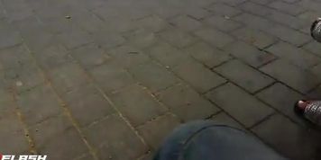 Flash 2 Teens at Bus Stop 1/4