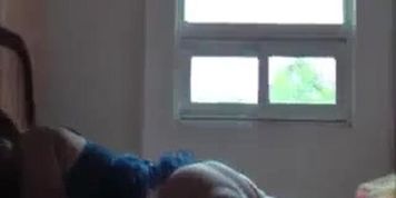 Bubble butt mature slut posing in her new