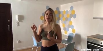 Toying Her Pussy From Behind