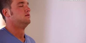 Stepmom teaches step son s gf how to fuck1