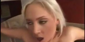 Skinny Blonde Girl Takes 2 Cocks For Breakfast