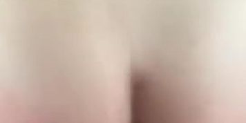 Brunette slut gets cream pied in car