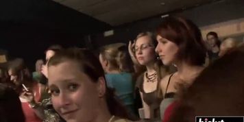 Pretty girls have fun at the party