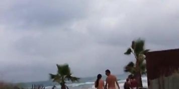 Check out sexy nude couple at a nudist beach (Rachel Steel)