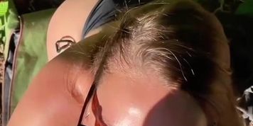 Mother Takes My Cumshot During Picnic