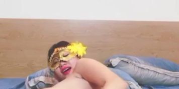 The freshman student has very good sucking skills and