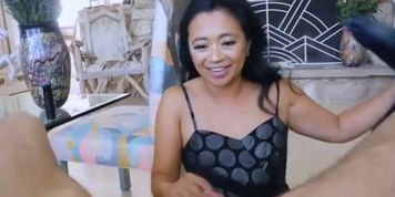 Hot asian MILF stepmother taboo family sex with stepson