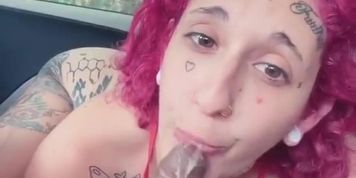 Sucking Dosja&rsquo;S Cock In My New Minivan
