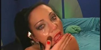 Savoring ejected warm jizz