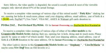 25th Web Cam Models of Granniesville (Promo Series)