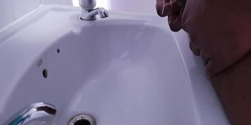 Taking A Messy Piss In My Sink