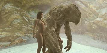 Skyrim - Vampire Gets Dominated By Frost Troll - Part 1 (JB, Frost)