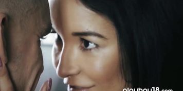 Glamorous brunette teen licked and fucked by her lover