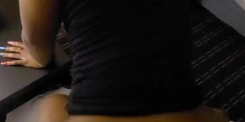 Ebony Anal Teen Freak Bouncing that round brown booty on the cock